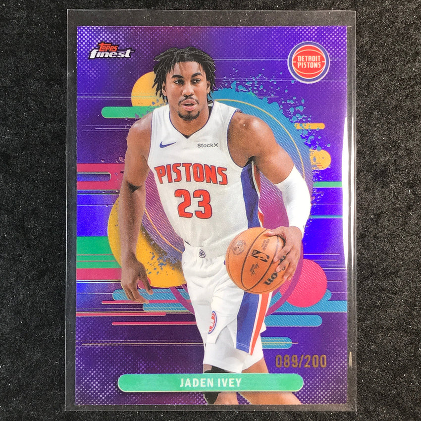 2025-26 Topps Finest JADEN IVEY Uncommon Purple 89/200 #144
