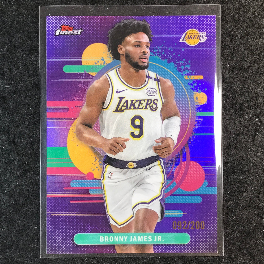 2025-26 Topps Finest BRONNY JAMES JR. Uncommon Purple 92/200 #166
