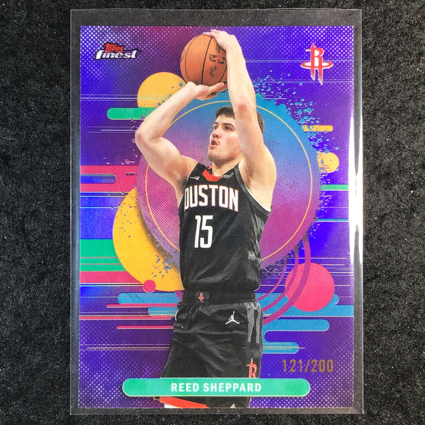 2025-26 Topps Finest REED SHEPPARD Uncommon Purple 121/200 #174