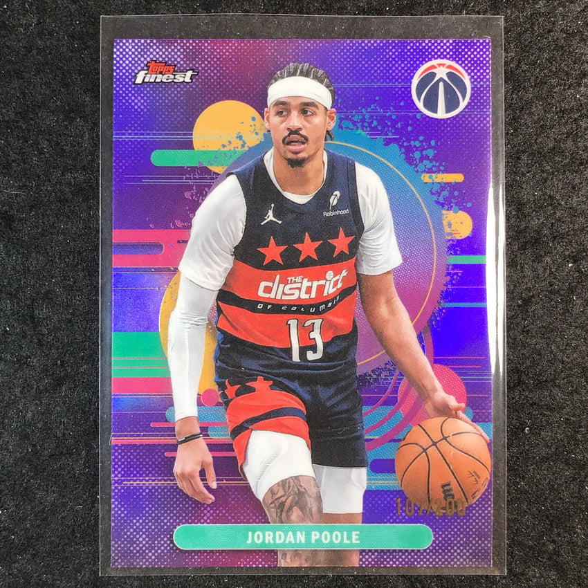 2025-26 Topps Finest JORDAN POOLE Uncommon Purple 107/200 #186