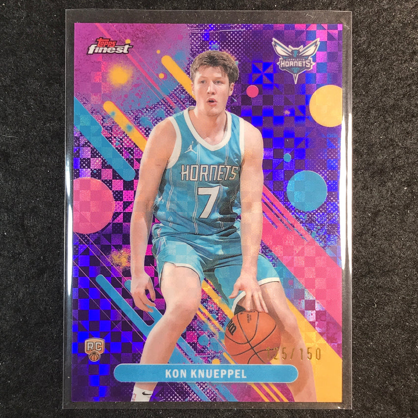 2025-26 Topps Finest KON KNUEPPEL Common Rookie Purple X-Fractor 125/150 #4
