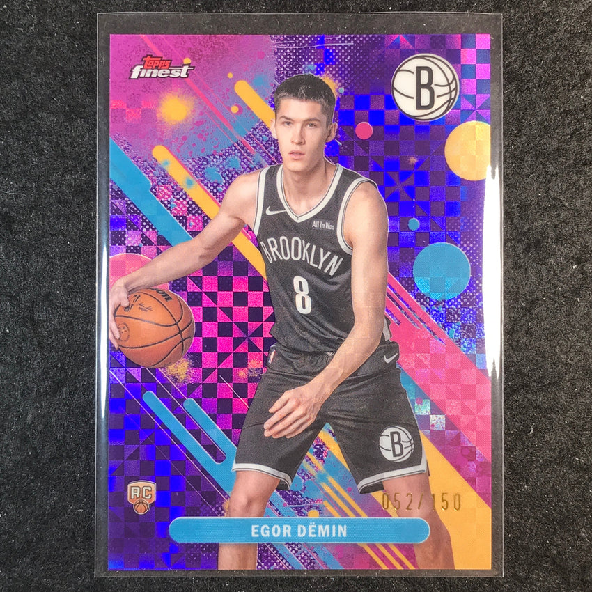 2025-26 Topps Finest EGOR DEMIN Common Rookie Purple X-Fractor 52/150 #8
