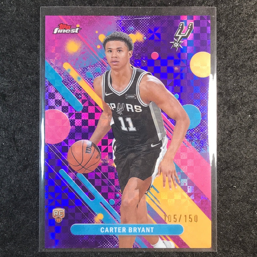 2025-26 Topps Finest CARTER BRYANT Common Rookie Purple X-Fractor 105/150 #14