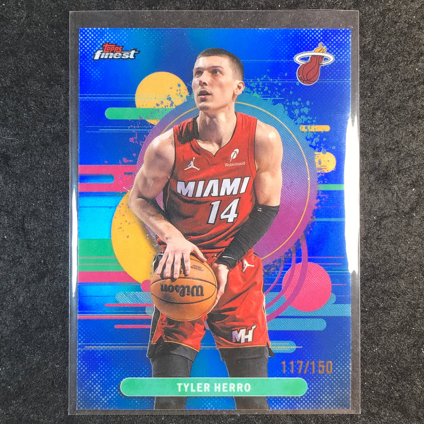 2025-26 Topps Finest TYLER HERRO Uncommon Blue 117/150 #152