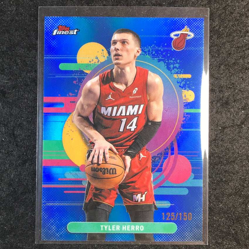 2025-26 Topps Finest TYLER HERRO Uncommon Blue 125/150 #152