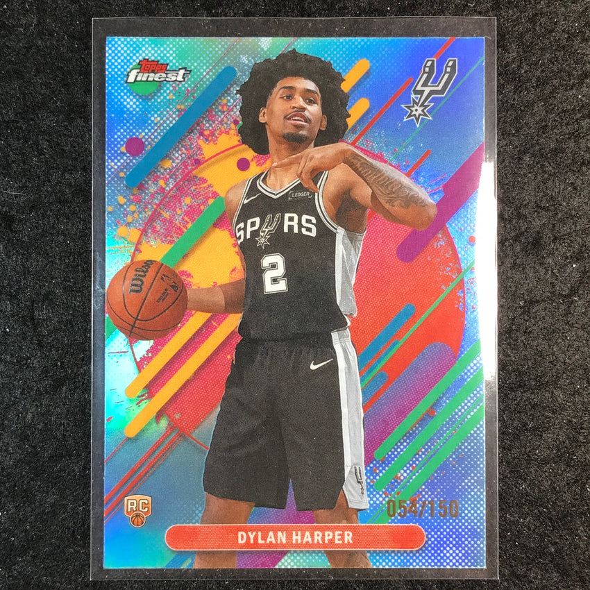 2025-26 Topps Finest DYLAN HARPER Rare Rookie Sky Blue 54/150 #202