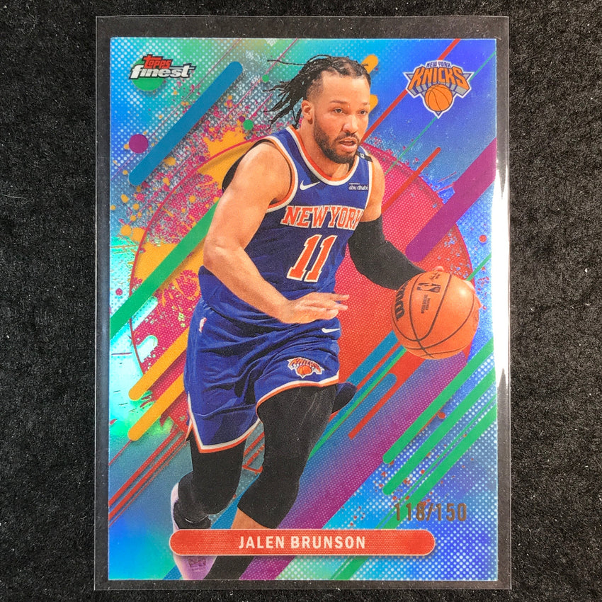 2025-26 Topps Finest JALEN BRUNSON Rare Sky Blue 118/150 #226