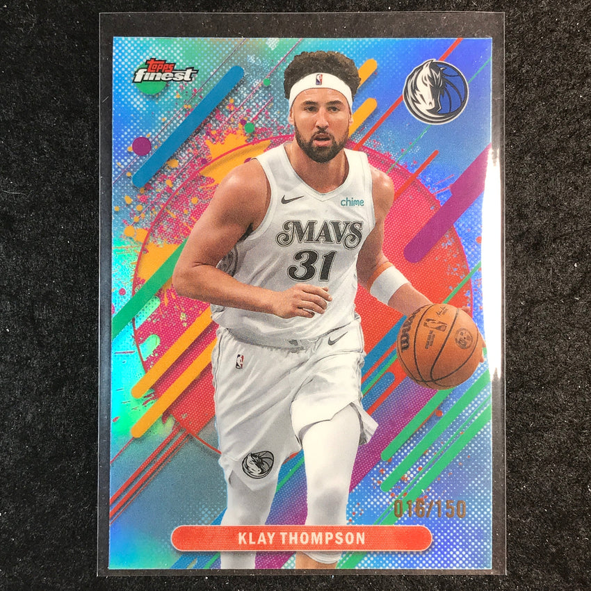 2025-26 Topps Finest KLAY THOMPSON Rare Sky Blue 16/150 #289