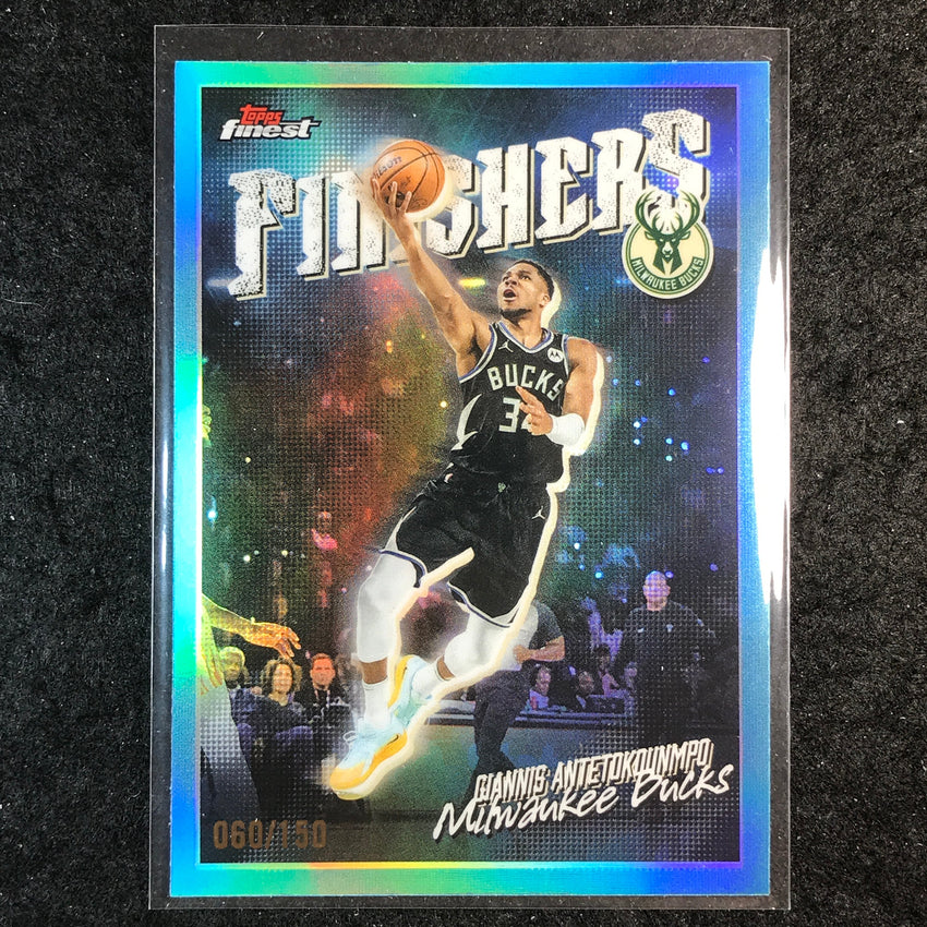 2025-26 Topps Finest GIANNIS ANTETOKOUNMPO Finishers Sky Blue 60/150 #3