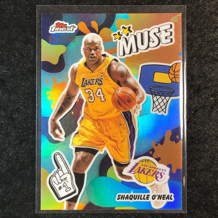 2025-26 Topps Finest SHAQUILLE O'NEAL Muse Sky Blue 27/150 #4