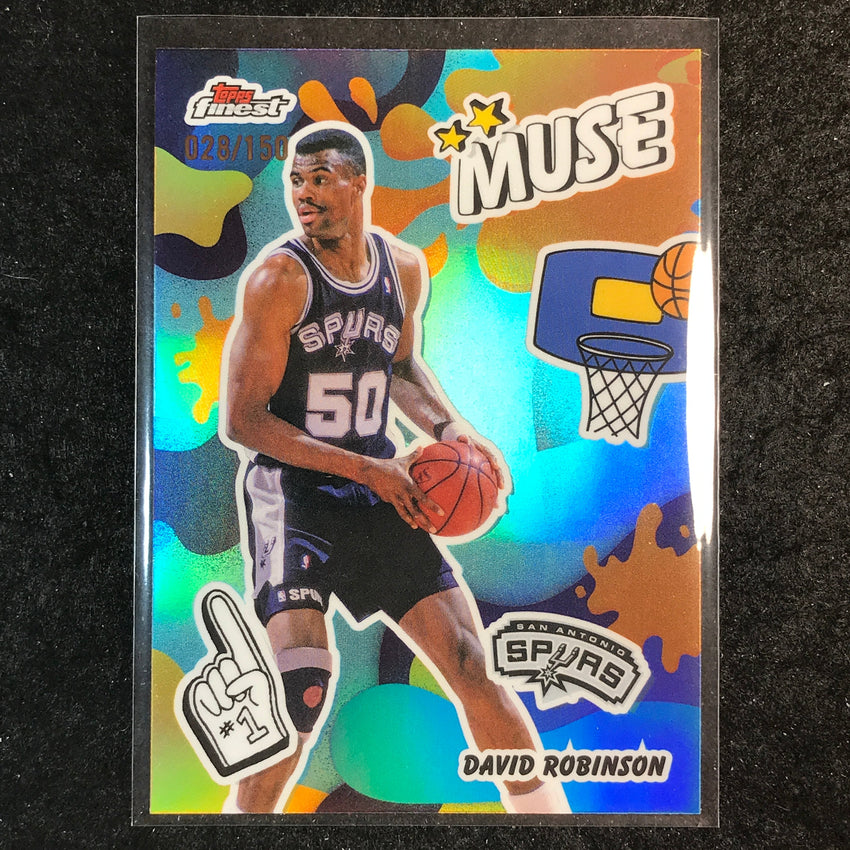 2025-26 Topps Finest DAVID ROBINSON Muse Sky Blue 28/150 #19
