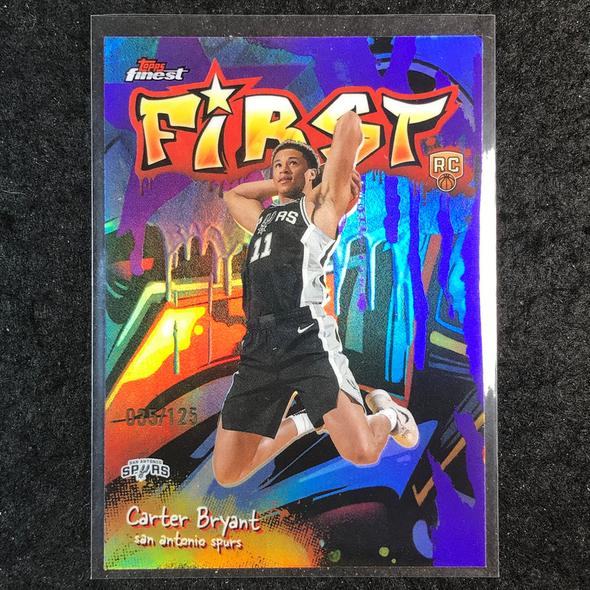 2025-26 Topps Finest CARTER BRYANT First Rookie Purple 35/125 #14