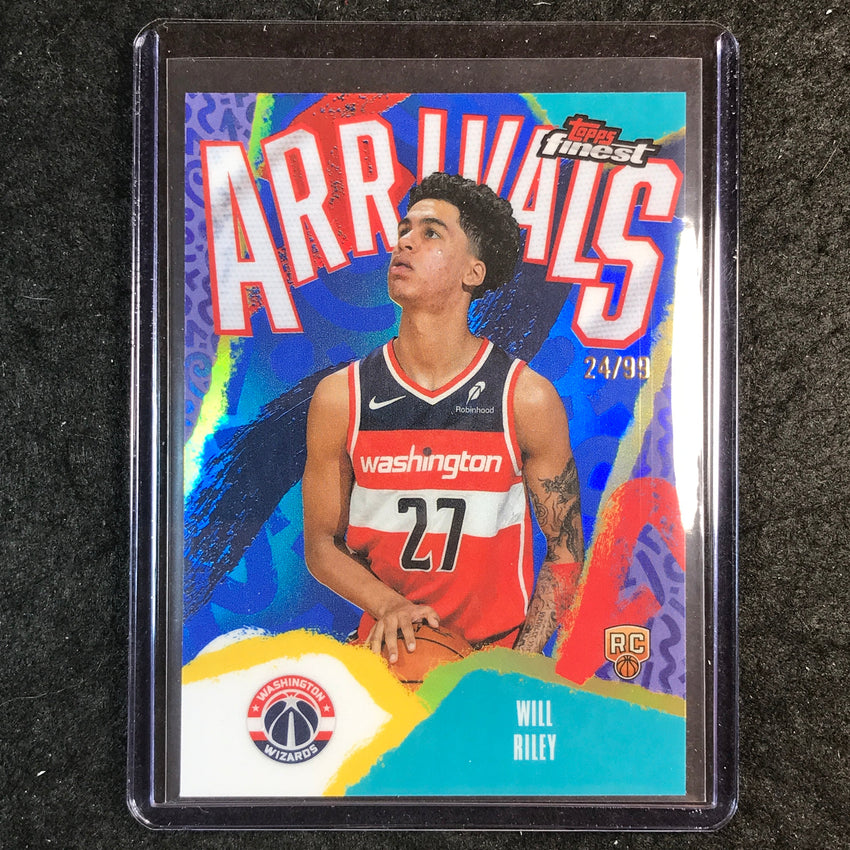 2025-26 Topps Finest WILL RILEY Arrivals Rookie Blue 24/99 #21
