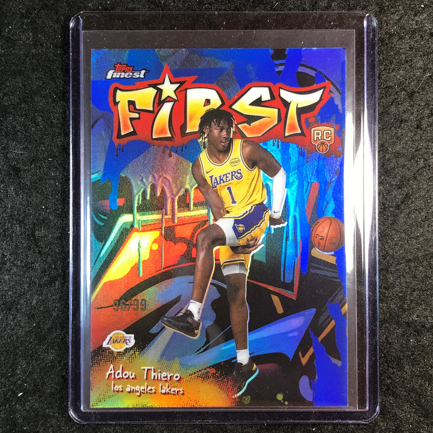 2025-26 Topps Finest ADOU THIERO First Rookie Blue 96/99 #26