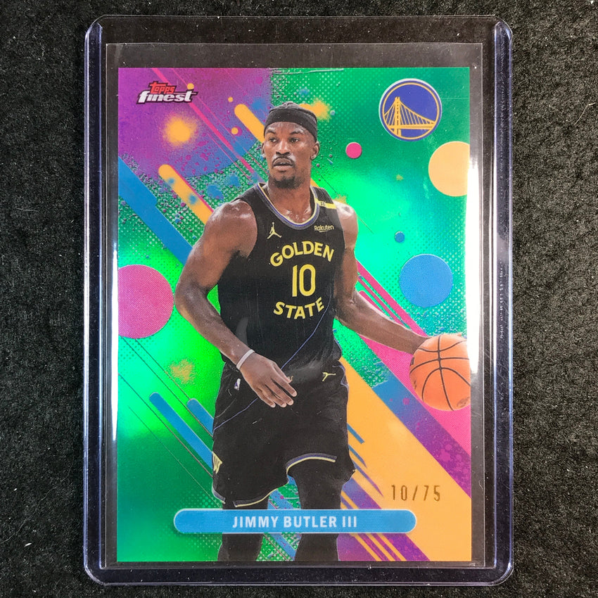 2025-26 Topps Finest JIMMY BUTLER III Common Green 10/75 #75