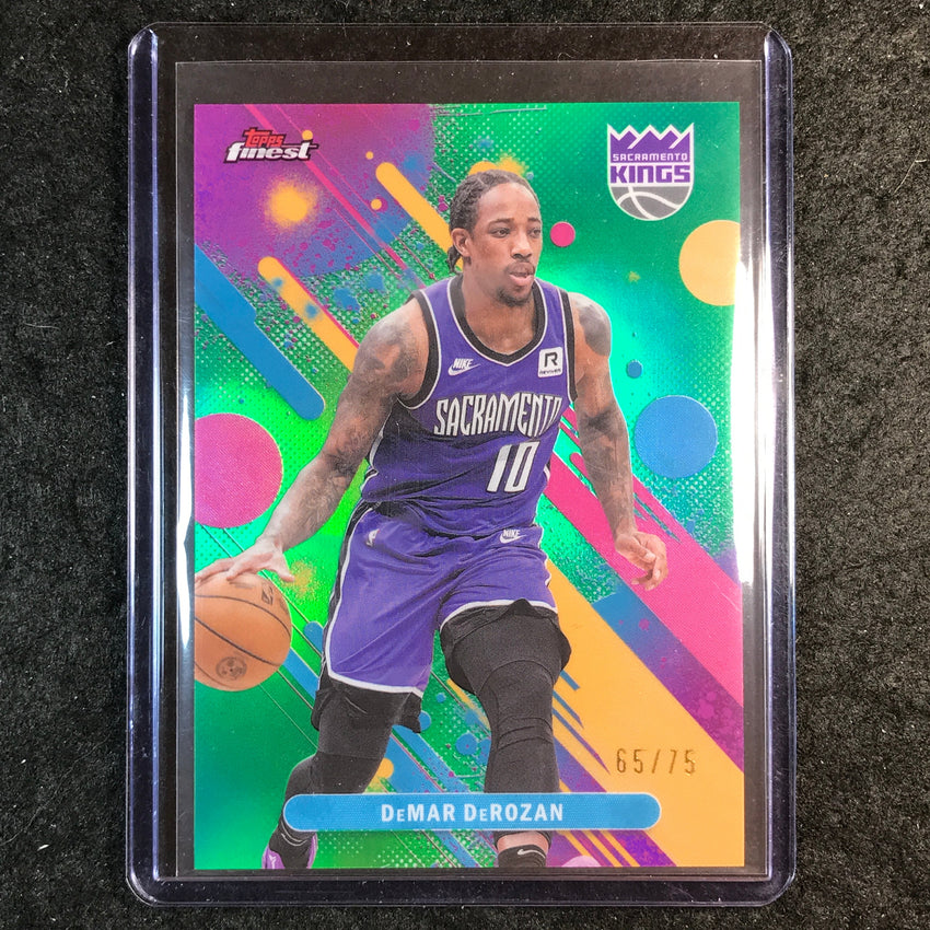 2025-26 Topps Finest DEMAR DEROZAN Common Green 65/75 #85