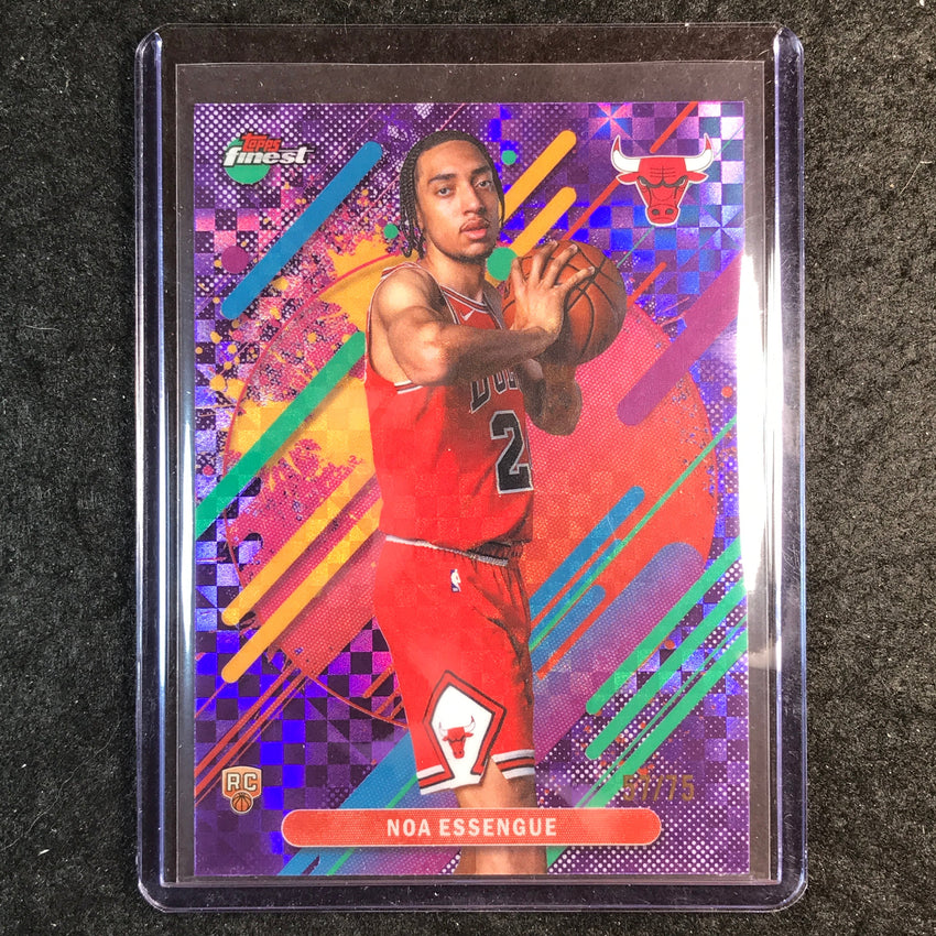 2025-26 Topps Finest NOA ESSENGUE Rare Rookie Purple X-Fractor 57/75 #212