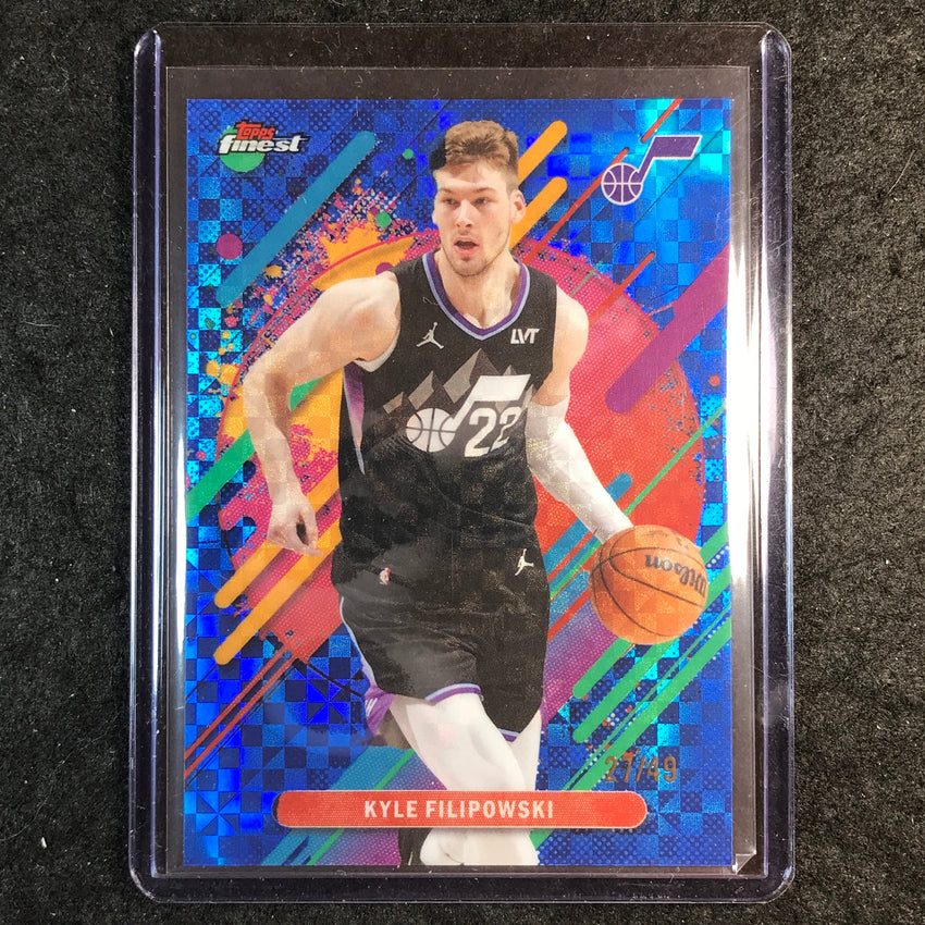 2025-26 Topps Finest KYLE FILIPOWSKI Rare Blue X-Fractor 27/49 #272