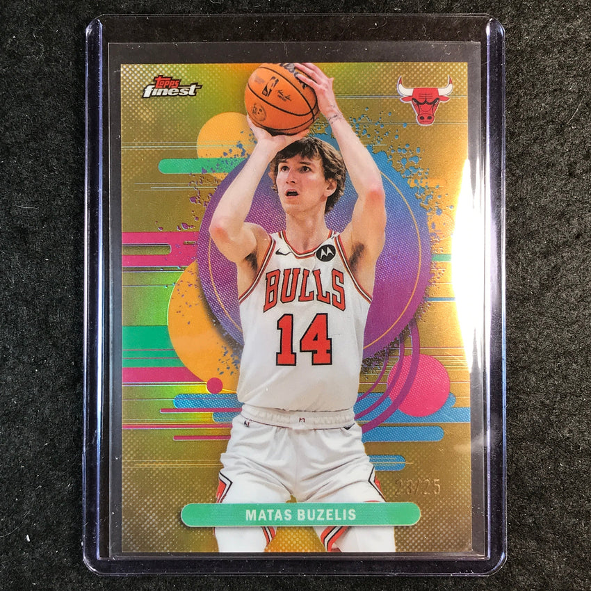 2025-26 Topps Finest MATAS BUZELIS Uncommon Gold 23/25 #184