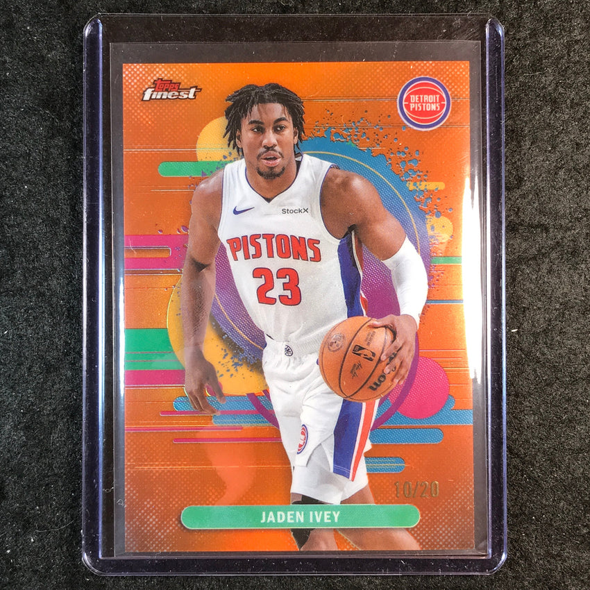 2025-26 Topps Finest JADEN IVEY Uncommon Orange 10/20 #144