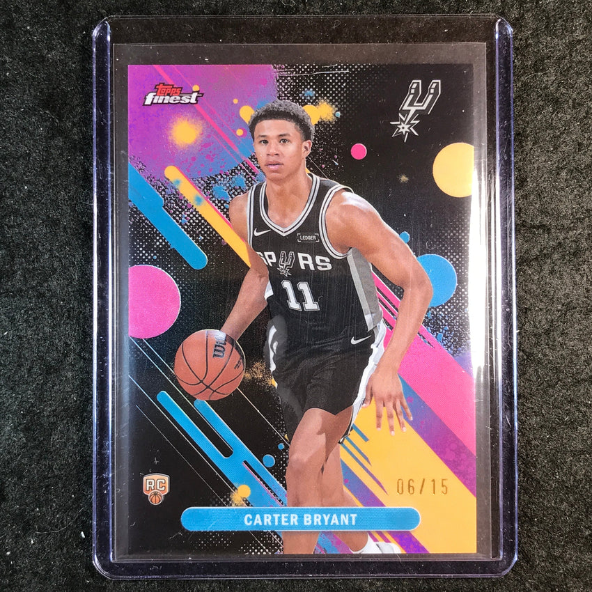 2025-26 Topps Finest CARTER BRYANT Common Rookie Black 6/15 #14