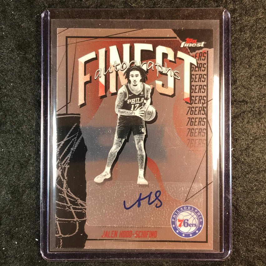 2025-26 Topps Finest JALEN HOOD-SCHIFINO Finest Autographs Base #JHS