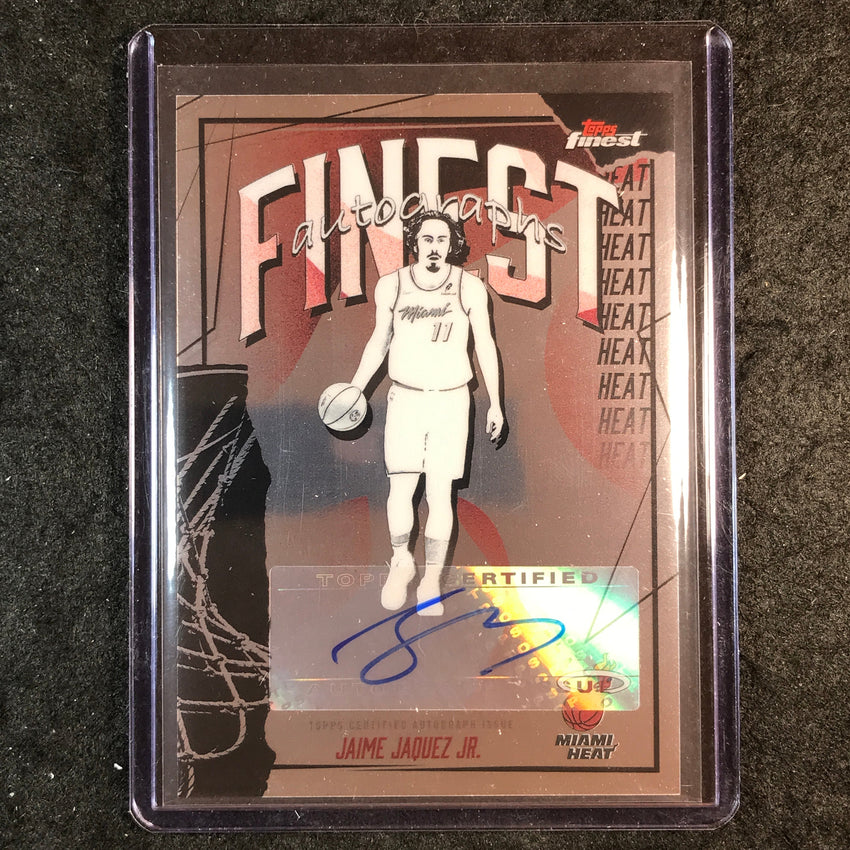 2025-26 Topps Finest JAIME JAQUES JR. Finest Autographs Base #JJ
