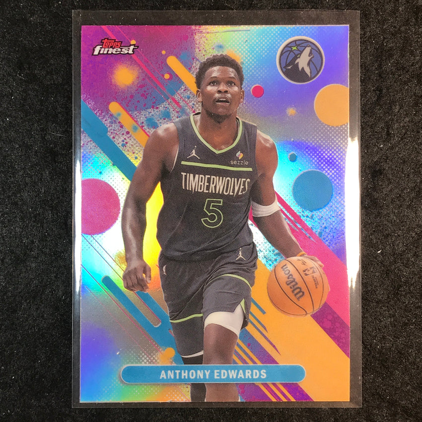 2025-26 Topps Finest ANTHONY EDWARDS Common Refractor #63