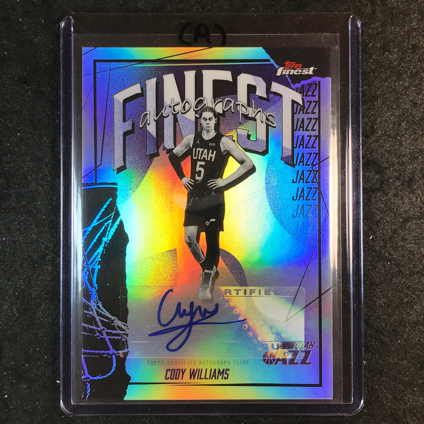 2025-26 Topps Finest CODY WILLIAMS Finest Autographs Refractor #CA (A)