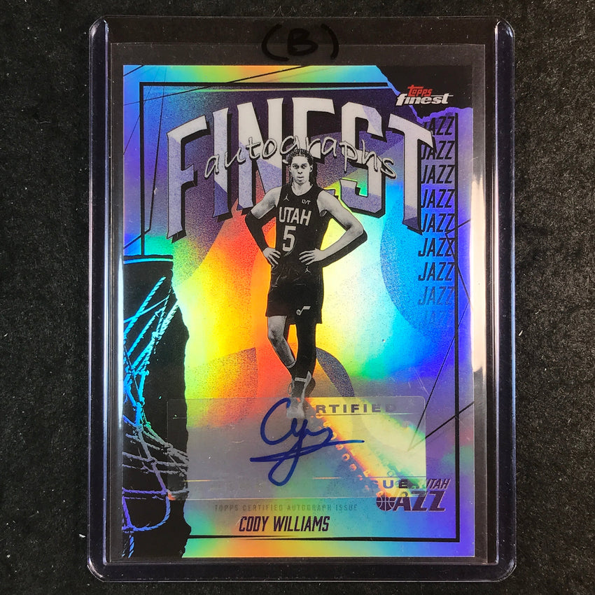 2025-26 Topps Finest CODY WILLIAMS Finest Autographs Refractor #CA (B)