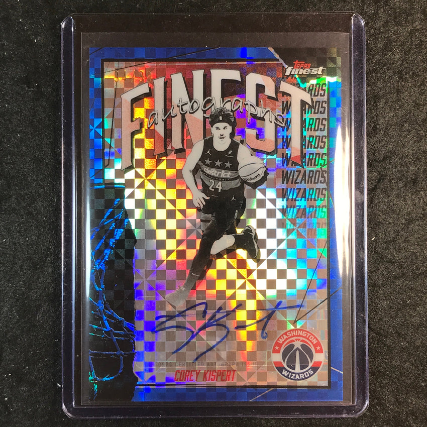 2025-26 Topps Finest COREY KISPERT Finest Autographs Blue X-Fractor 34/99