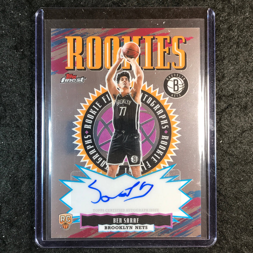 2025-26 Topps Finest BEN SARAF Rookie Finest Autograph Base #BS