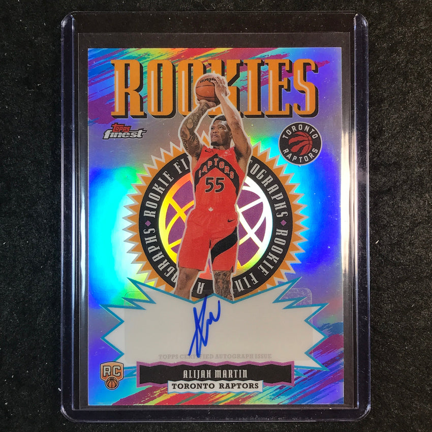2025-26 Topps Finest ALIJAH MARTIN Rookie Finest Autograph Refractor #AM