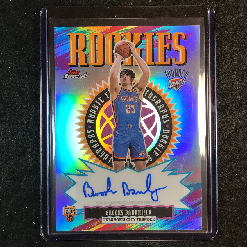 2025-26 Topps Finest BROOKS BARNHIZER Rookie Finest Autograph Refractor #BB