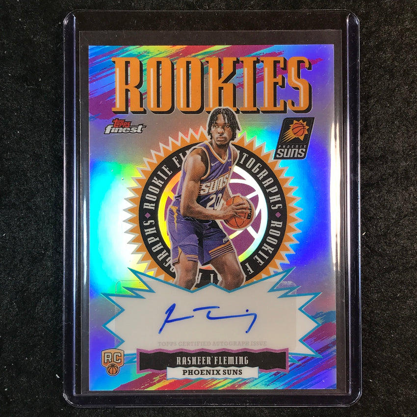 2025-26 Topps Finest RASHEER FLEMING Rookie Finest Autograph Refractor #RF