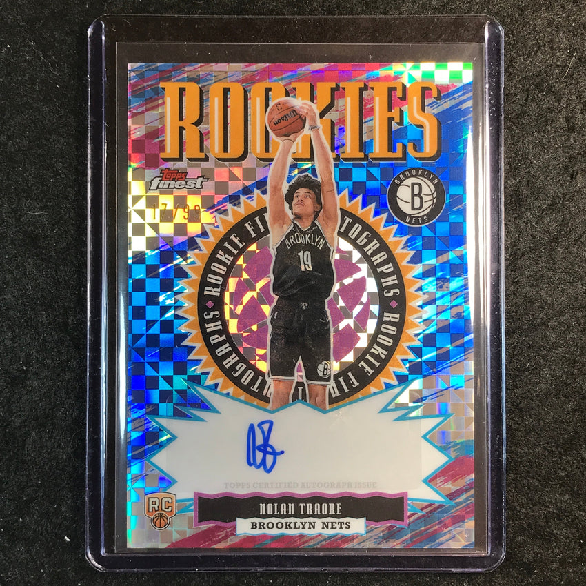 2025-26 Topps Finest NOLAN TRAORE Rookie Finest Autograph Blue X-Fractor 17/99