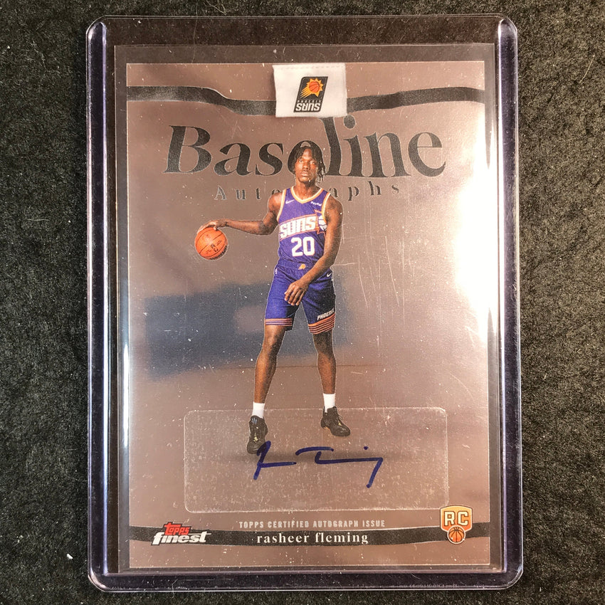 2025-26 Topps Finest RASHEER FLEMING Baseline Rookie Auto Base #RF