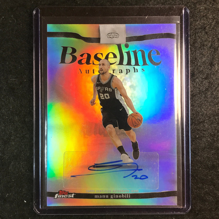 2025-26 Topps Finest MANU GINOBILI Baseline Auto Refractor #MG
