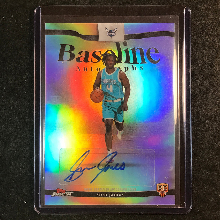 2025-26 Topps Finest SION JAMES Baseline Rookie Auto Refractor #SJ