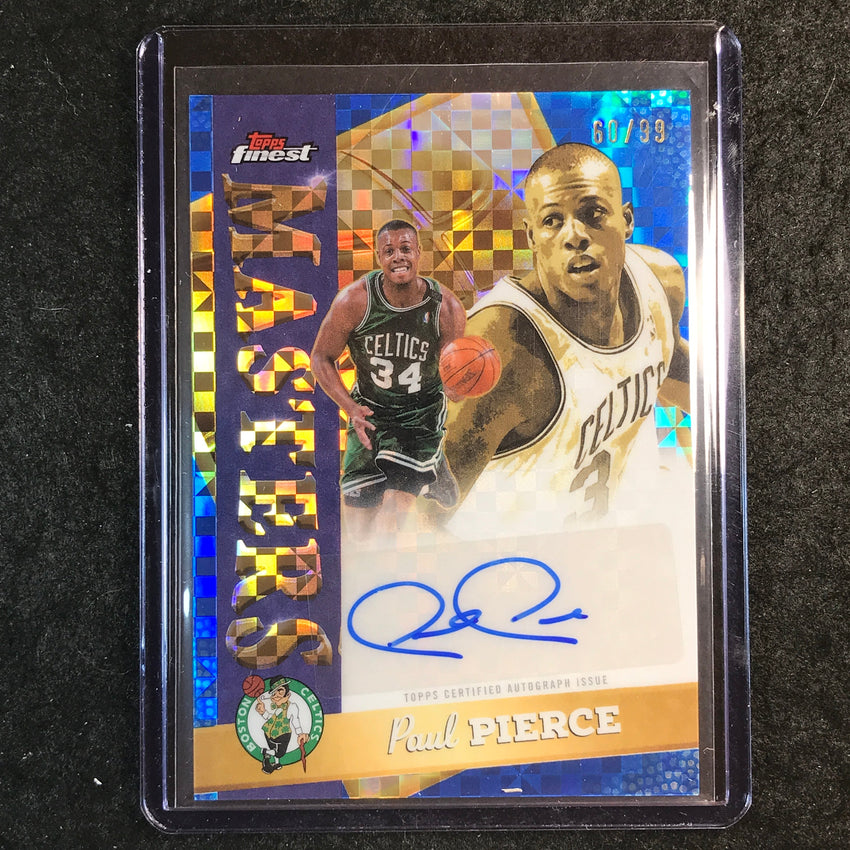 2025-26 Topps Finest PAUL PIERCE Masters Autographs Blue X-Fractor 60/99