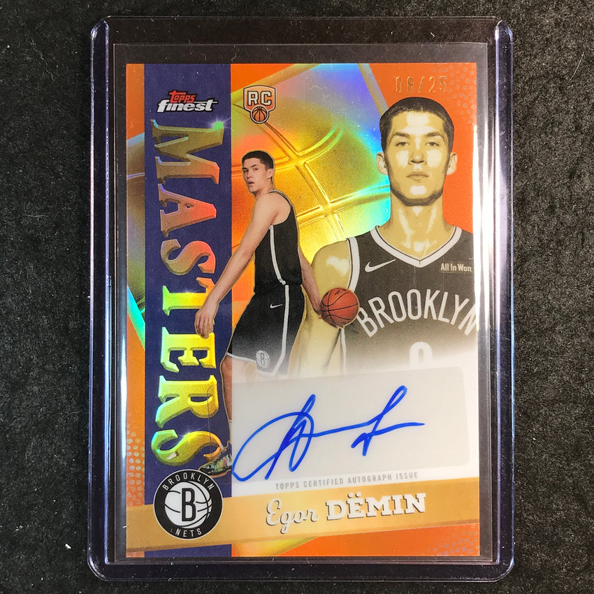 2025-26 Topps Finest EGOR DEMIN Masters Rookie Autographs Orange 8/25