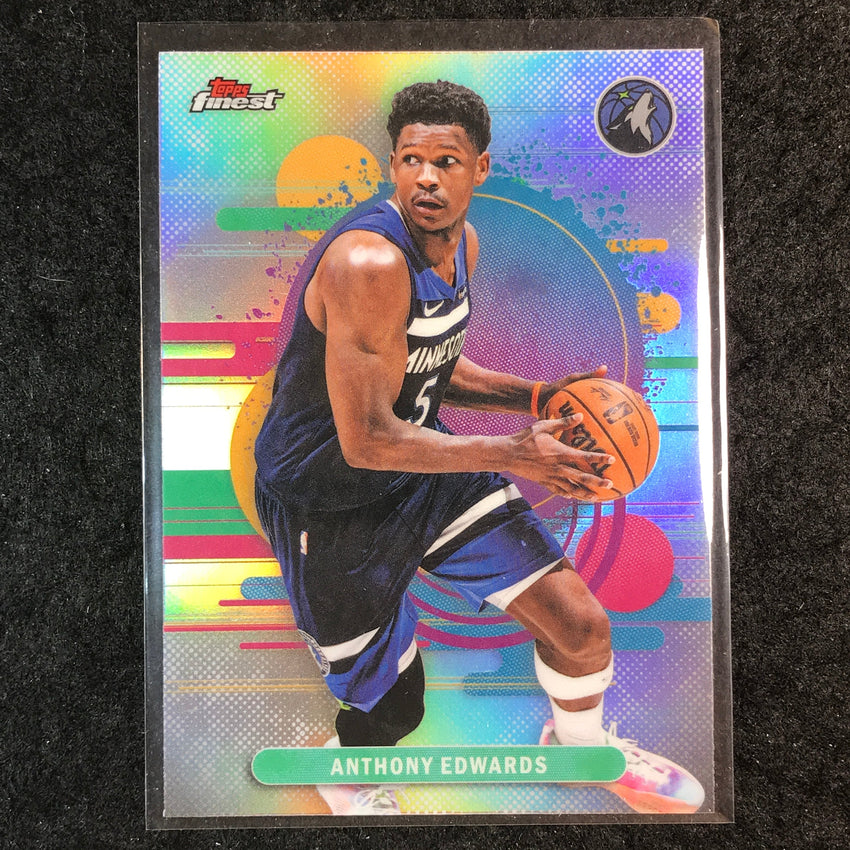 2025-26 Topps Finest ANTHONY EDWARDS Uncommon Refractor #158