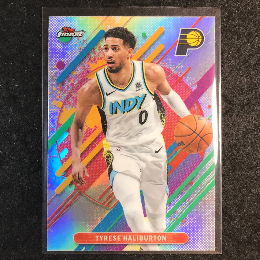 2025-26 Topps Finest TYRESE HALIBURTON Rare Refractor #240