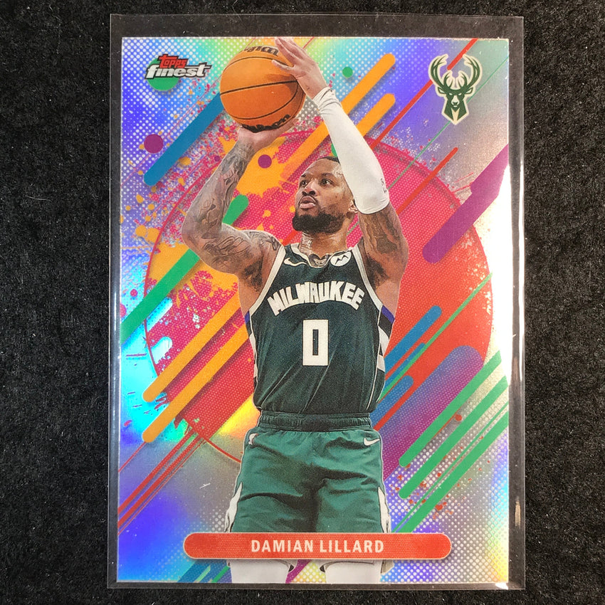 2025-26 Topps Finest DAMIAN LILLARD Rare Refractor #244