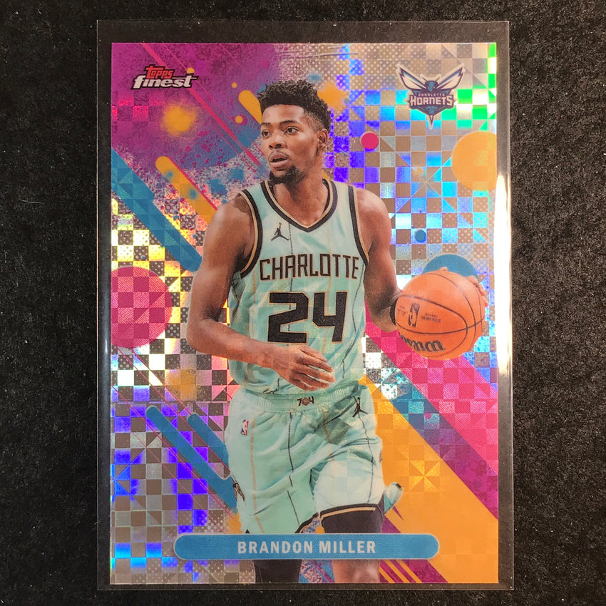 2025-26 Topps Finest BRANDON MILLER Common X-Fractor #48
