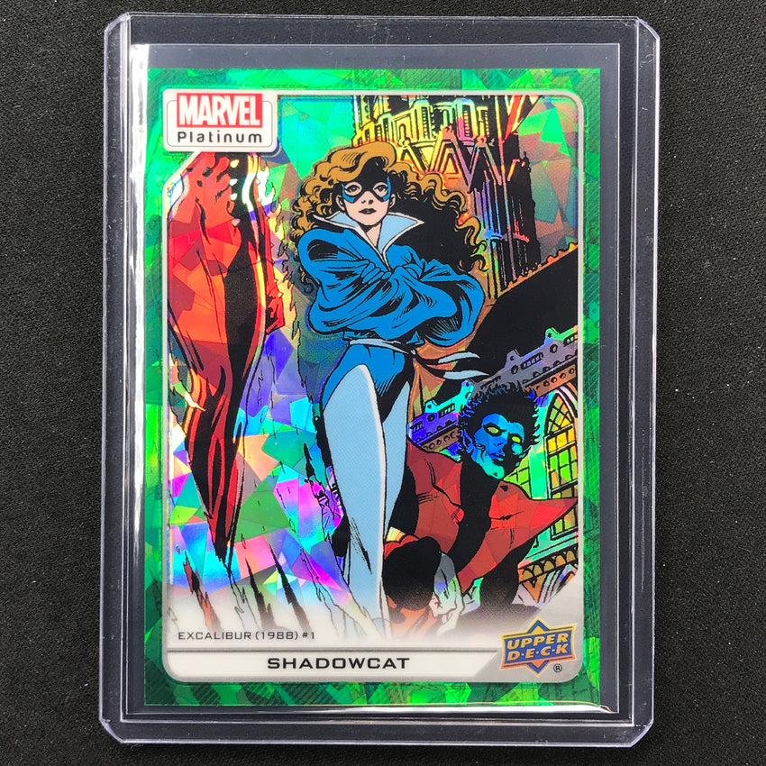 2023 Marvel Platinum Shadowcat High Series Base Green Crackle 22/99 #119