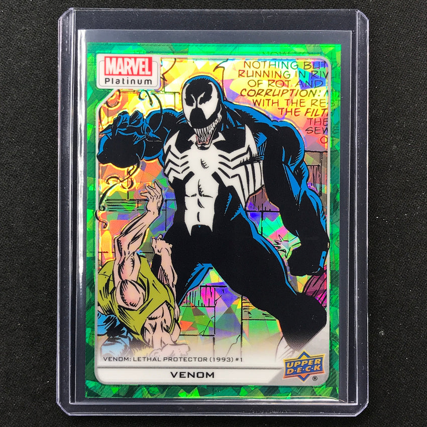 2023 Marvel Platinum Venom High Series Base Green Crackle 81/99 No 124
