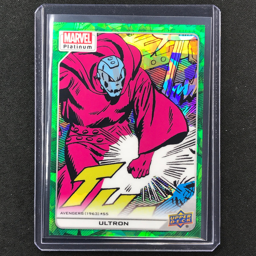 2023 Marvel Platinum Ultron High Series Base Green Crackle 74/99 #166