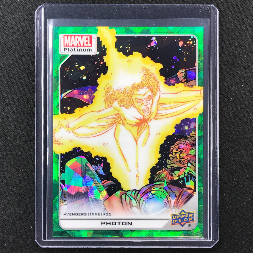2023 Marvel Platinum Photon High Series Base Green Crackle 82/99 #199