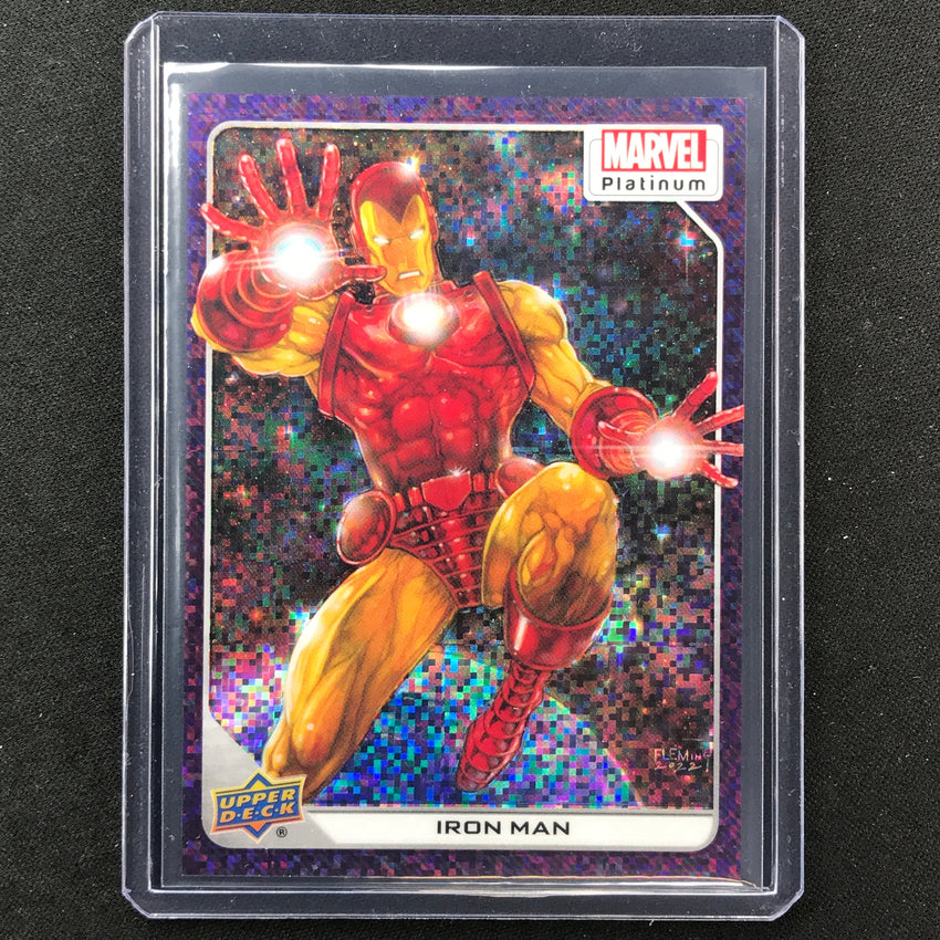 2023 Marvel Platinum Iron Man Base Purple Pixel 26/35 #34